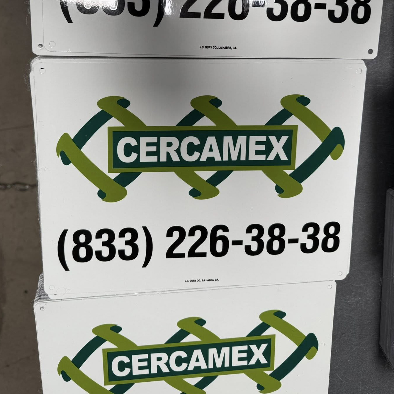 Cercamex Fence Sign