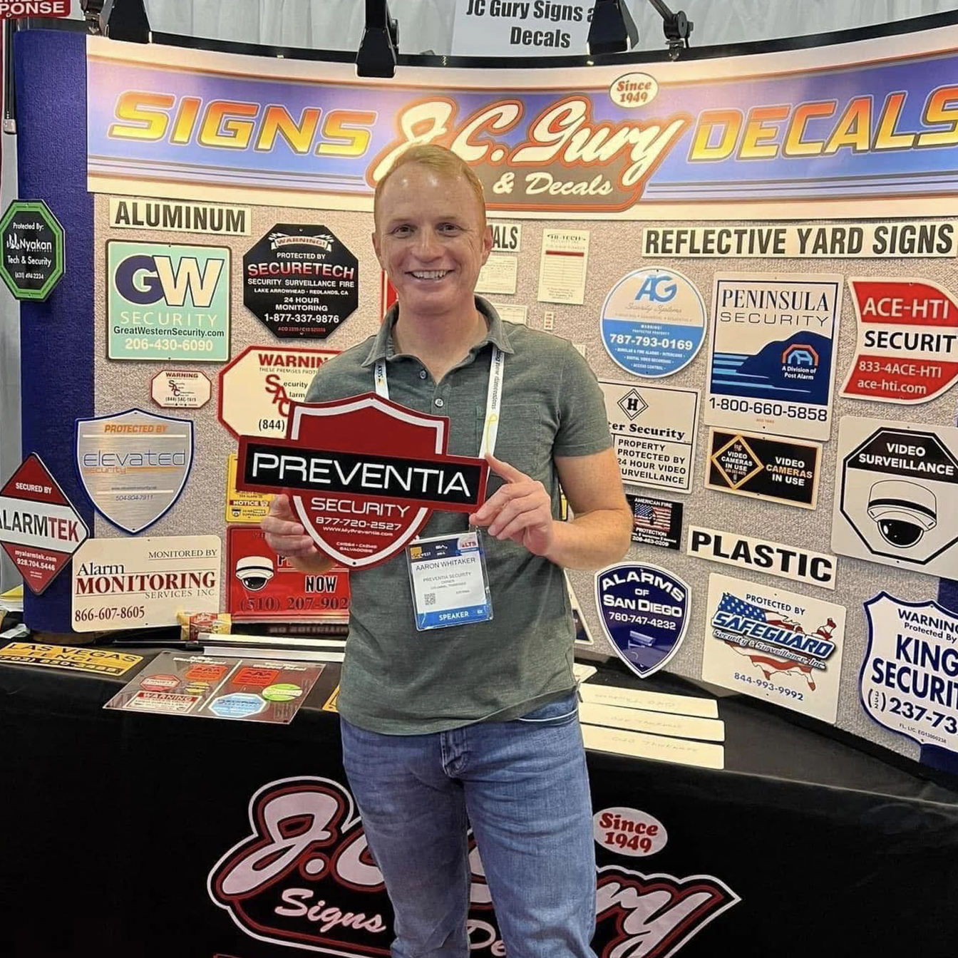 Preventia Security Sign